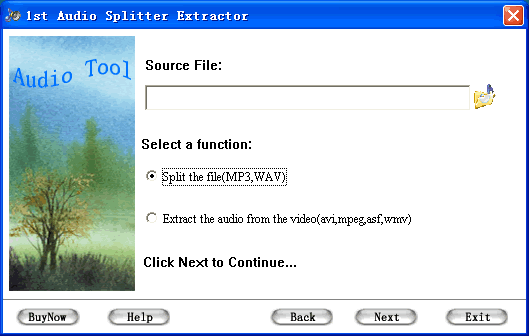 1st Audio Splitter Extractor Screenshot